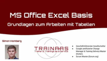 MS Office Excel Basisschulung Trainaas