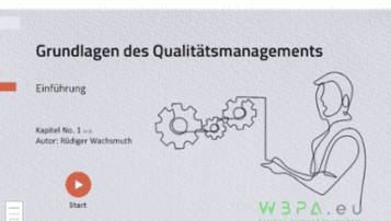 Grundlagen des Qualitätsmanagements; Basisschulung - von WBPA - wachsmuth business processadvisory - quofox