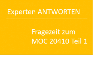Fragezeit zum MOC 20410 – Teil 1 - von quofox GmbH - quofox