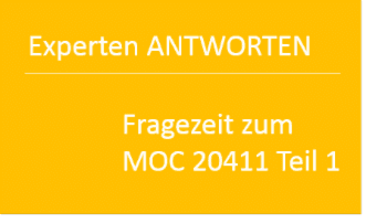 Fragezeit zum MOC 20411 – Teil 1 quofox GmbH
