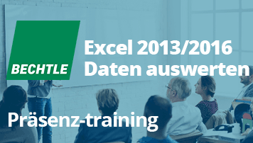Excel 2013/2016/O365 Daten auswerten - of Bechtle Schulungszentrum - quofox