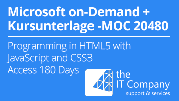 Microsoft on Demand Training 20480 - Mit Kursunterlage: Programming in HTML5 with JavaScript and CSS3 (180 Day) - quofox