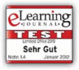 E-Learning Journal 2012 Testurteil "Sehr Gut“